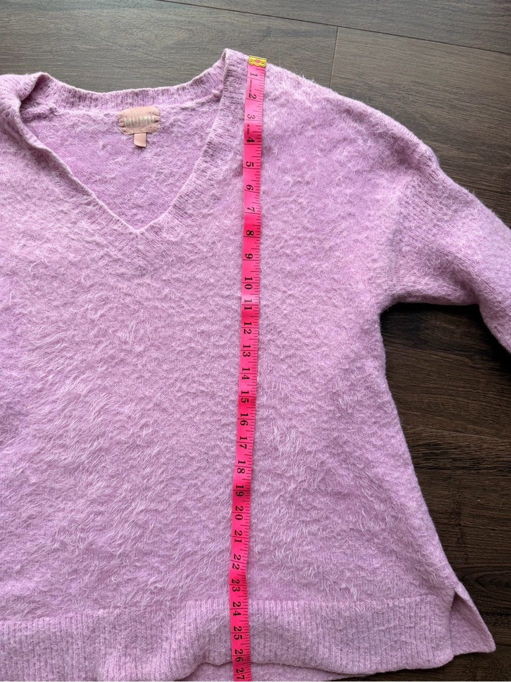 Dreamy pink fuzzy knit sweater—ultra-soft, cozy & effortlessly chic! - Picture 7 of 9